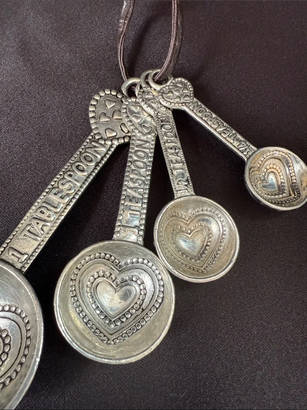 GANZ Silver-Tone Heart Measuring Spoon Set